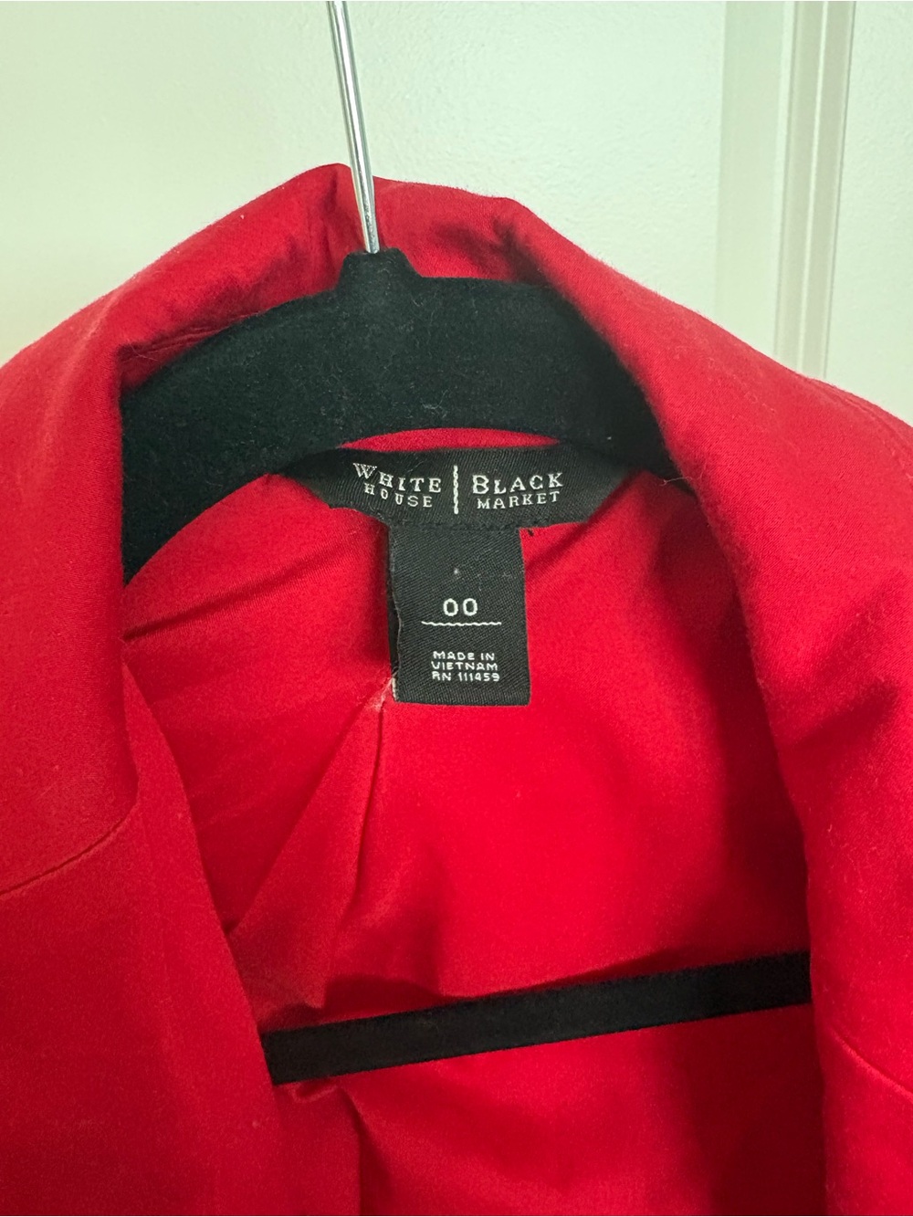 White House Black Market Red Tailored Blazer